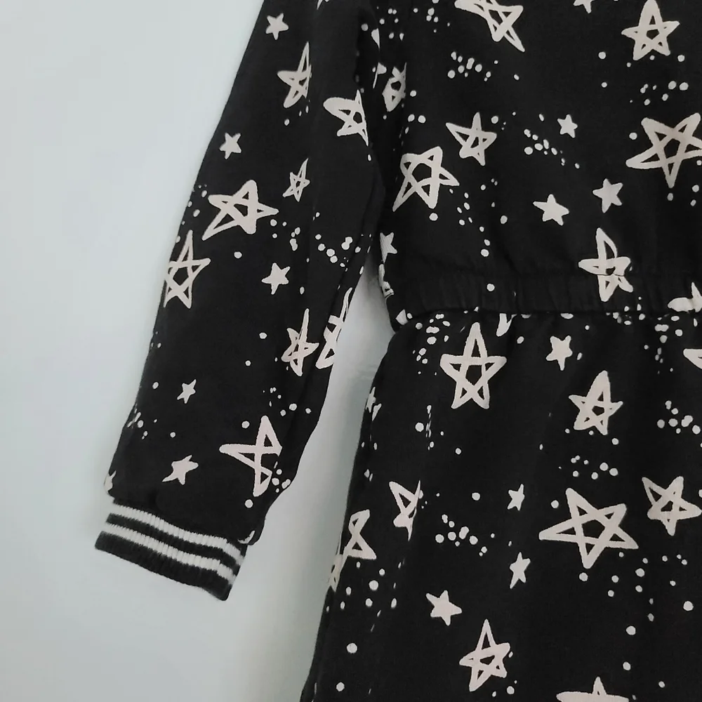 Gymboree Black Star Long Sleeve Skater Dress
